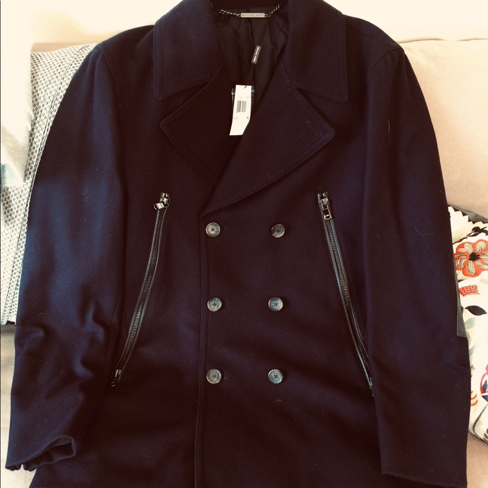 MICHAEL KORS DESIGNER PEA COAT Extra Large